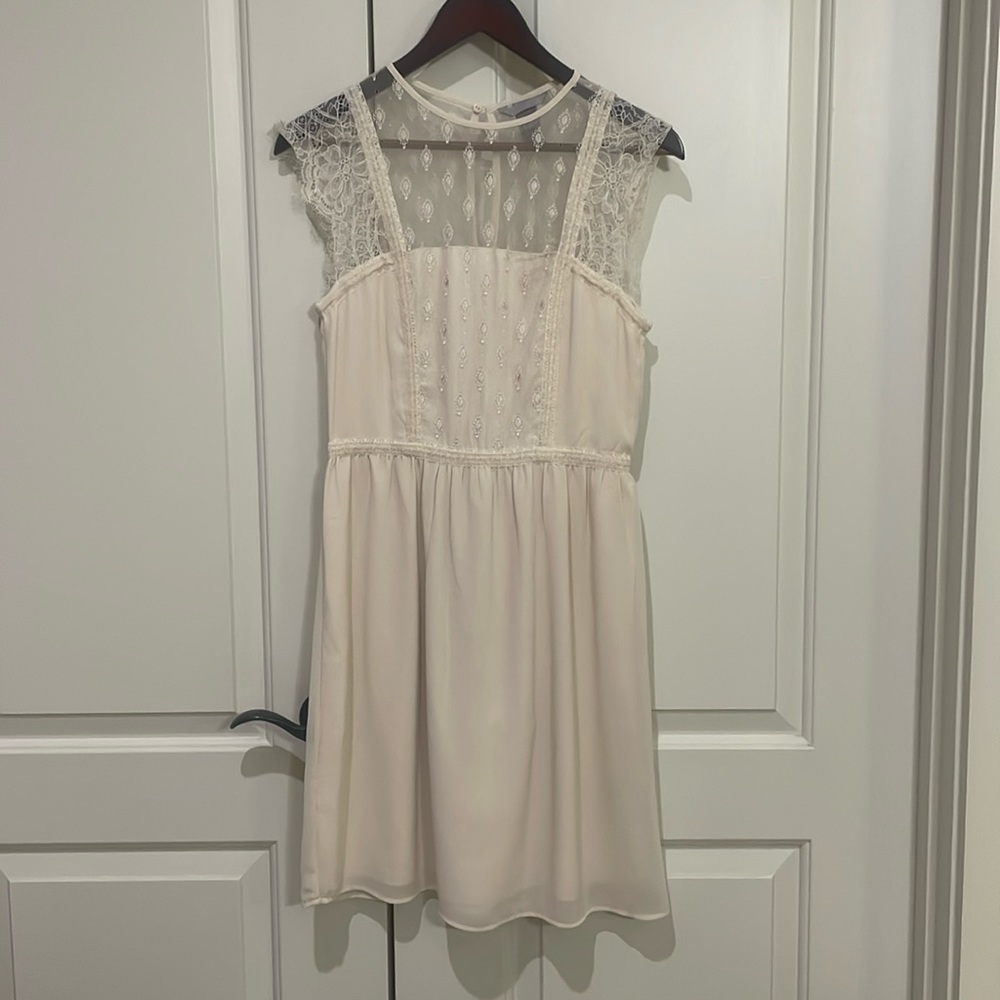 H and M Cream Lace Dress